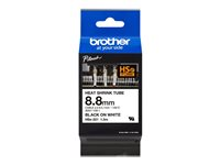 Brother HSe-221 - Svart på vitt - Rulle (0,88 cm x 1,5 m) 1 rulle (rullar) rör - för P-Touch PT-D800, E500, E550, H101, H500, P700, P750, P900, P950; P-Touch EDGE PT-P750 HSE221