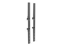 Multibrackets M Pro 600mm - Monteringskomponent (2 fasta armar) - stål - svart 7350073733750