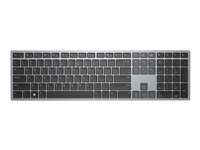 Dell Multi-Device KB700 - Tangentbord - trådlös - 2.4 GHz, Bluetooth 5.0 - QWERTY - hela norden - grå - med 3 years NBD Advance Exchange KB700-GY-R-NOR