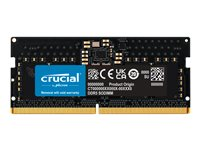 Crucial - DDR5 - modul - 8 GB - SO DIMM 262-pin - 5200 MT/s / PC5-41600 - CL42 - 1.1 V - on-die ECC CT8G52C42S5