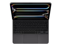 Apple Magic Keyboard - Tangentbord och foliefodral - med pekdyna - bakgrundsbelyst - Apple Smart connector - QWERTY - norsk - svart - för 13-inch iPad Pro (M4) MWR53H/A