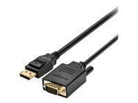 Kensington - Adapterkabel - DisplayPort (hane) till HD-15 (VGA) (hane) - DisplayPort 1.2 - 1.83 m - passiv, stöd för 1080p - svart K33024WW