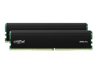 Crucial - DDR4 - sats - 32 GB: 2 x 16 GB - DIMM 288-pin - 3200 MT/s / PC4-25600 - CL22 - 1.2 V - ej buffrad CP2K16G4DFRA32A