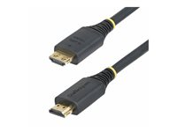 StarTech.com 15ft High Speed HDMI Cable w/Gripping Connectors, 4K 60Hz - Hög hastighet - HDMI-kabel med Ethernet - HDMI hane till HDMI hane - 4.5 m - skärmad - svart - halogenfri, passiv, 4K60Hz stöd, 1080p stöd 240 Hz, 2K144Hz stöd HDMI2-CABLE-GRIP-15F