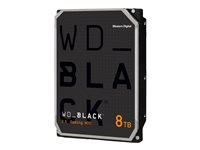 WD_BLACK WD8002FZWX - Hårddisk - 8 TB - inbyggd - 3.5" - SATA 6Gb/s - 7200 rpm - buffert: 128 MB WD8002FZWX