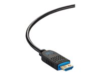 C2G 15ft (4.5m) C2G Performance Series High Speed HDMI Active Optical Cable (AOC) - 4K 60Hz Plenum Rated - High Speed - HDMI-kabel - HDMI hane till HDMI, 24 pin USB-C - 4.5 m - svart - 4K60Hz stöd, plenum, Active Optical Cable (AOC) C2G41480