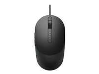 Dell MS3220 - Mus - laser - 5 knappar - kabelansluten - USB 2.0 - svart - med 3 years NBD Advance Exchange MS3220-BLK