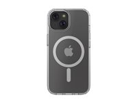 Belkin SheerForce - Baksidesskydd för mobiltelefon - magnetisk - MagSafe-kompatibilitet - klar - tunn, lätt - för Apple iPhone 15 MSA019BTCL