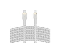 Belkin BoostCharge - Lightning-kabel - 24 pin USB-C hane till Lightning hane - 3 m - vit CAA011BT3MWH