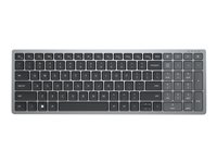 Dell KB740 - Tangentbord - kompakt, flera enheter - trådlös - 2.4 GHz, Bluetooth 5.0 - QWERTY - hela norden - Titan gray - med 3 years NBD Advance Exchange KB740-GY-R-NOR