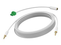 VISION Techconnect - Ljudkabel - minijack hane till minijack hane - 5 m - dubbelt skärmad - vit TC 5M3.5MMP