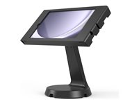 Compulocks Galaxy Tab A9 Apex Enclosure Mast Counter Stand - Monteringssats (ställ, hölje) - för surfplatta - låsbar - metallram - svart - bänk - för Samsung Galaxy Tab A9 333B87GAPX9B