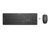 HP 235 - Sats med tangentbord och mus - trådlös - hela norden - för Pro Mobile Thin Client mt440 G3; ProBook 455 G9, 45X G8; ZBook Power G9, Studio G9 1Y4D0AA#UUW