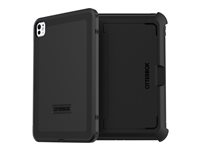 OtterBox Defender Series - Skyddsfodral baksidesskydd för surfplatta - robust - polykarbonat, TPE (termaplastisk elastomer) - svart - 11" - för Apple 11-inch iPad Pro (M4) 77-95237