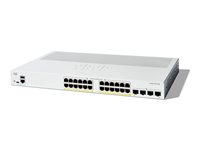 Cisco Catalyst 1200-24P-4G - Switch - L3 - smart - 24 x 10/100/1000Base-T + 4 x 10 Gigabit SFP+ - rackmonterbar - PoE+ (195 W) C1200-24P-4G