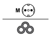 Belkin PRO Series - Strömkabel - IEC 60320 C5 till power CEE 7/7 (hane) - 1.8 m F3A214CP1.8M