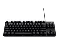 Logitech G G413 TKL SE - Tangentbord - bakgrundsbelyst - USB - QWERTY - nordiskt (danska/finska/norska/svenska) - tangentbrytare: Tactile - svart - för Windows 10; 11; Logitech G G502; Microsoft Get Genuine Kit for Windows 11 920-010445