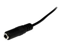 StarTech.com 2m Slim 3.5mm Stereo Extension Audio Cable - Male / Female - Headphone Audio Extension Cable Cord - 2x Mini Jack 3.5mm - 2 m (MU2MMFS) - Ljudförlängningskabel - mini-phone stereo 3.5 mm hona till mini-phone stereo 3.5 mm hane - 2 m - svart MU2MMFS