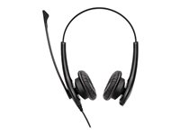 Jabra BIZ 1100 Duo - Headset - på örat - kabelansluten - 3,5 mm kontakt - svart - universitet - Certifierad för Microsoft-teams, Zoomcertifierad (paket om 10) - för P/N: 14101-02 1159-0139-MULTI