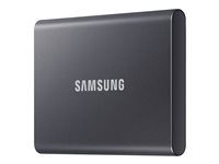 Samsung T7 MU-PC500T - SSD - krypterat - 500 GB - extern (portabel) - USB 3.2 Gen 2 (USB-C kontakt) - 256 bitars AES - Titan gray MU-PC500T/WW