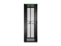 APC NetShelter SX Gen 2 - Rack skåp - 2258 H x 800 B x 1200 D mm, med sidor - golvstående - svart - 48U - 19" - TAA-kompatibel AR3387B2