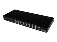 StarTech.com 16 Port 1U Rackmount USB KVM Switch with OSD (SV1631DUSBU) - Omkopplare för tangentbord/video/mus - 16 x KVM port(s) - 1 lokal användare - skrivbordsmodell - för P/N: RK3236BKF, RK4236BKB, RKCONS1701, RKCONS17HD, RKCONS1901, RKCONS1908K, RKCONS1916K SV1631DUSBU