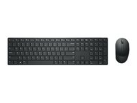 Dell Pro KM5221W - Sats med tangentbord och mus - trådlös - 2.4 GHz - QWERTY - hela norden - svart - med 3 years NBD Advance Exchange - för Latitude 3320, 3520, 7320 Detachable; Vostro 15 3515; XPS 17 9710 KM5221WBKB-NOR