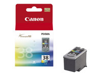 Canon CL-38 - Färg (cyan, magenta, gul) - original - blister - bläcktank - för PIXMA iP1800, iP1900, iP2500, iP2600, MP140, MP190, MP210, MP220, MP470, MX300, MX310 2146B007