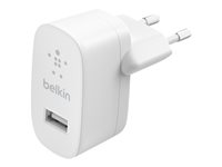 Belkin BoostCharge - Strömadapter - 12 Watt (USB) - vit WCA002VF1MWH