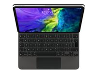 Apple Magic Keyboard - Tangentbord och foliefodral - med pekdyna - bakgrundsbelyst - Apple Smart connector - AZERTY - fransk - för 10.9-inch iPad Air (4th generation, 5th generation); 11-inch iPad Air (M2, M3); 11-inch iPad Pro (1st generation, 2nd generation, 3rd generation, 4th generation) MXQT2F/A