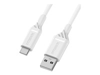 OtterBox Standard - USB-kabel - USB-C (hane) till USB (hane) - 3 m - molndrömfärgad vit 78-52661