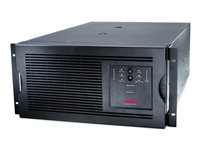 APC Smart-UPS - UPS (kan monteras i rack) - AC 208 V - 4 kW - 5000 VA - 1-fas - Ethernet 10/100, RS-232 - utgångskontakter: 4 - 5U - svart SUA5000RMT5U