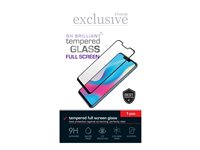 Insmat Exclusive - Skärmskydd för mobiltelefon - helskärm, 9H Brilliant - 2.5D - glas - ramfärg svart - för Motorola Moto G06 861-1679
