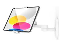 Compulocks Universal Tablet Cling Swing Wall Mount - Monteringssats (väggfäste, svängbar arm) - för surfplatta - vit 827WUCLGVWMW