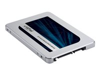 Crucial MX500 - SSD - krypterat - 500 GB - inbyggd - 2.5" - SATA 6Gb/s - 256 bitars AES - TCG Opal Encryption 2.0 CT500MX500SSD1
