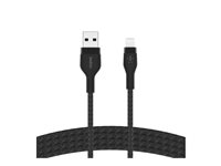 Belkin BoostCharge - Lightning-kabel - USB hane till Lightning hane - 1 m - svart CAA010BT1MBK