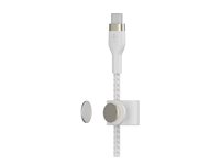 Belkin BoostCharge - USB-kabel - USB-C (hane) till USB-C (hane) - 3 m - vit CAB011BT3MWH