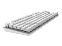Logitech K835 TKL - Tangentbord - USB - tangentbrytare: TTC Red - naturvit/silver 920-010033