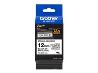 Brother TZe-S231 - Extrastark häftning - svart på vitt - Rulle (1,2 cm x 8 m) 1 kassett(er) bandlaminat - för Brother PT-D210, D600, H110; P-Touch PT-1005, D200, D450, D800, E550, H110, P300, P900 TZES231