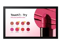 Samsung QB13C-T - 13" Diagonal klass QBC-T Series LED-bakgrundsbelyst LCD-skärm - interaktiv digital skyltning - med pekskärm (multitouch) - Tizen OS - 1080p 1920 x 1080 - svart LH13QBCTBGBXEN