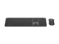 Logitech Signature Slim Combo MK950 for Business - Sats med tangentbord och mus - trådlös - Bluetooth 5.1 LE - QWERTY - Nordisk - grafit 920-012512