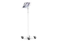 Compulocks iPad Air M2 & M3 13", Apex Enclosure Rolling Cart - Rise Freedom White - Monteringssats (hölje, vagnstativ) - för surfplatta - låsbar - medicinsk - höggradig aluminium - vit - skärmstorlek: 13" - för Apple 13-inch iPad Air (M2, M3) MCRSTDW13APXW
