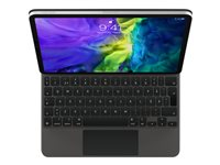 Apple Magic Keyboard - Tangentbord och foliefodral - med pekdyna - bakgrundsbelyst - Apple Smart connector - svensk - för 10.9-inch iPad Air (4th generation, 5th generation); 11-inch iPad Air (M2, M3); 11-inch iPad Pro (1st generation, 2nd generation, 3rd generation, 4th generation) MXQT2S/A