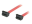 C2G 90° to 90° Right Angle - SATA-kabel - Serial ATA 150/300/600 - SATA (hona) till SATA (hona) - 50 cm - 90° anslutning, högervinklad kontakt - röd