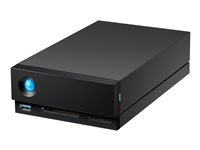 LaCie 1big Dock STHS16000800 - Hårddiskarray - 16 TB - 1 fack (SATA-600) - HDD 16 TB x 1 - Thunderbolt 3, USB 3.1 (extern) - med 5 års återställningsserviceplan för att rädda data STHS16000800