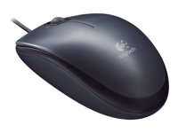 Logitech M90 - Mus - höger- och vänsterhänta - optisk - kabelansluten - USB 910-001793