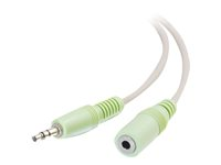 C2G - Ljudförlängningskabel - mini-phone stereo 3.5 mm hane till mini-phone stereo 3.5 mm hona - 10 m - skärmad 80104