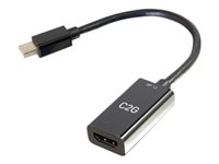C2G 8in Mini DisplayPort Male to HDMI Female Passive Adapter Converter - 4K 30Hz - Videokort - Mini DisplayPort hane till HDMI hona - 20.3 cm - svart - stöd för 4K, passiv 84430