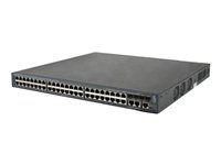 HPE 3600-48-PoE+ v2 EI - Switch - L3 - Administrerad - 48 x 10/100 + 4 x Gigabit SFP + 2 x delad 10/100/1000 - rackmonterbar - PoE+ JG302A#ABB