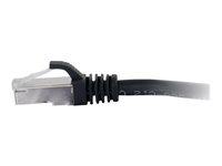 C2G Cat6a Booted Shielded (STP) Network Patch Cable - Patch-kabel - RJ-45 (hane) till RJ-45 (hane) - 1 m - STP - CAT 6a - formpressad, hakfri, tvinnad - svart 89915